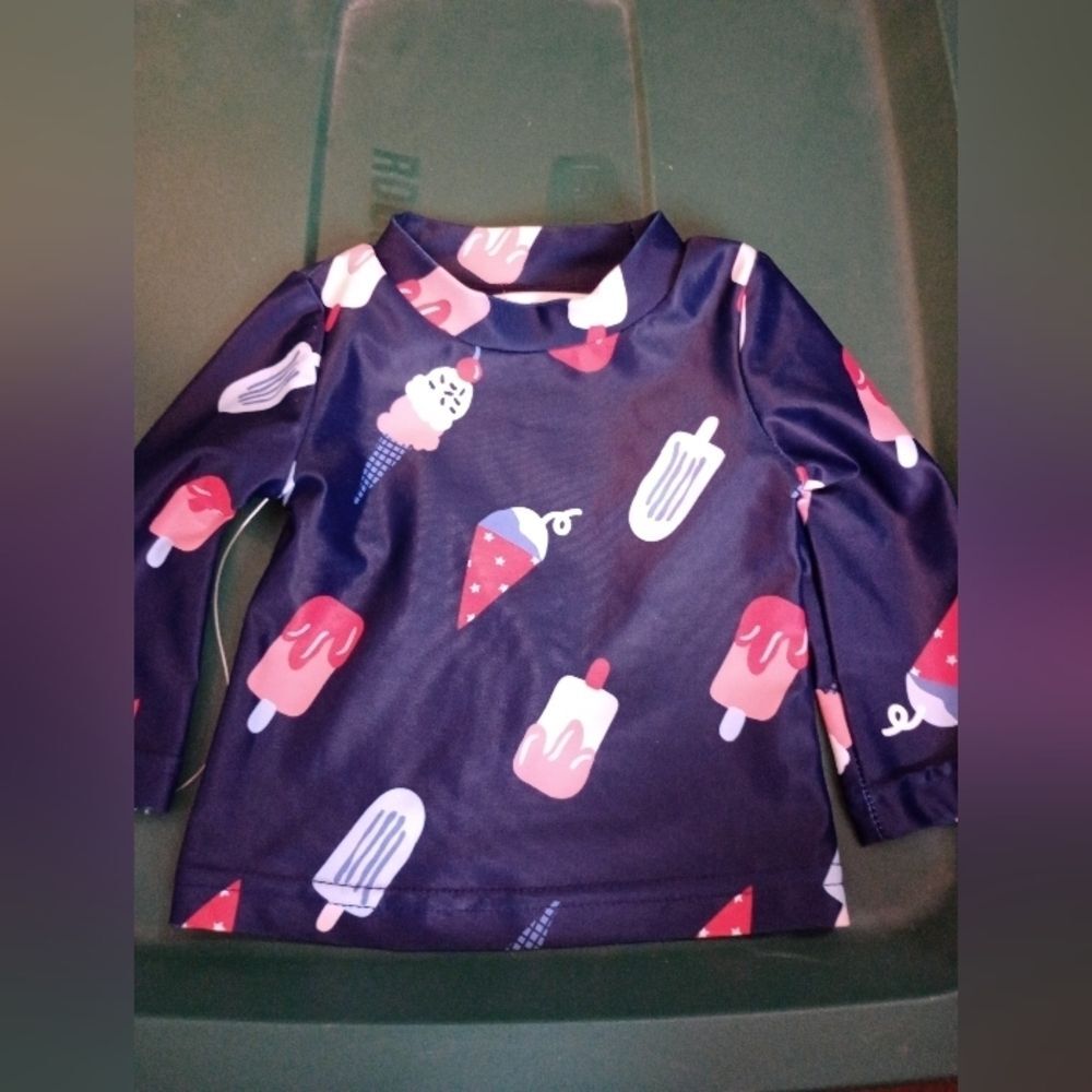 Carter's 3 month baby shirt ice creams NWOT (Chi032)